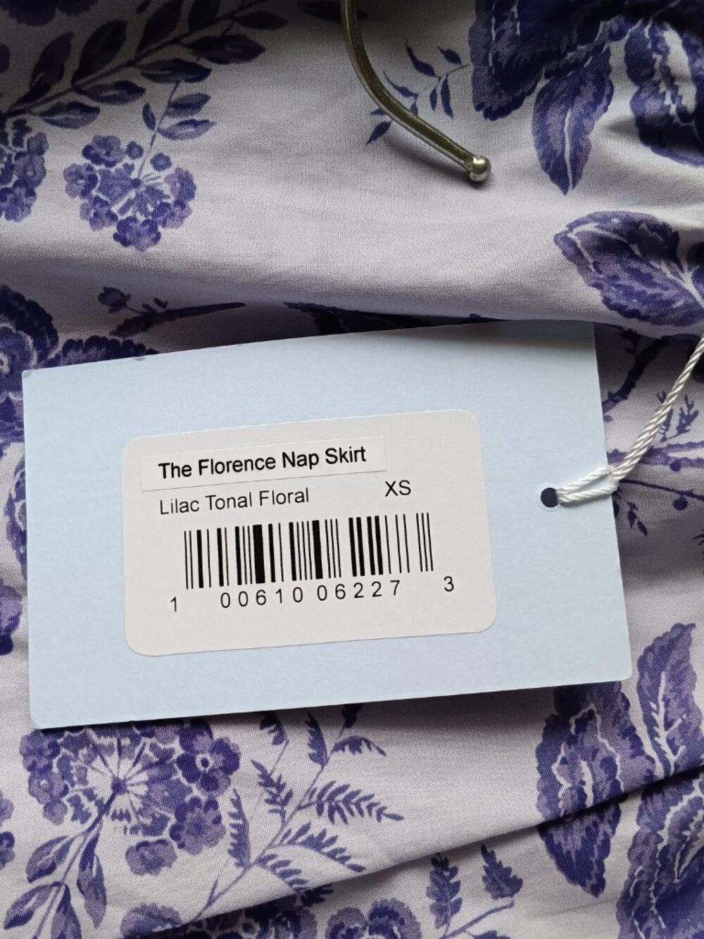 NWT Hill House Lilac Tonal Floral The Florence Nap Skirt Size XS - Picture 6 of 7